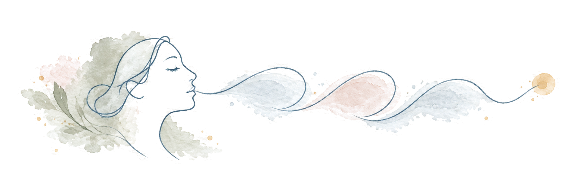 Un filo disegna un profilo e si distende in ampie onde di respiro.